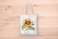 Sublimation design, Watercolor Sunflower, PNG file Product Image 5