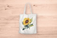 Sublimation design, Watercolor Sunflower, PNG file Product Image 5