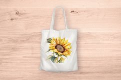 Sublimation design, Watercolor Sunflower, PNG file Product Image 5
