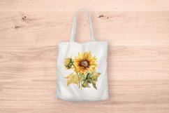 Sublimation design, Watercolor Sunflower, PNG file Product Image 5
