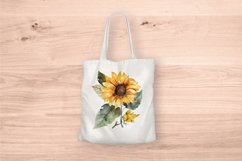 Sublimation design, Watercolor Sunflower, PNG file Product Image 5