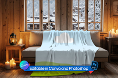 Winter Blanket Mockup Product Image 1
