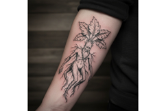 Deadly Nightshade Ink - 5 Gothic Botanical Line Art PNGs Product Image 3