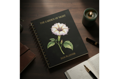 Deadly Nightshade Ink - 5 Gothic Botanical Line Art PNGs Product Image 4