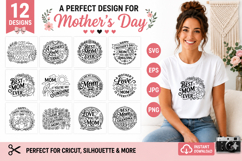 Cute Mother's Day Design Bundle SVG, EPS, JPG, PNG Product Image 1
