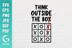Think Outside The Box SVG | Motivational Learning Sayings Product Image 1