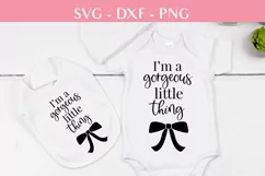 Gorgeous little one baby girl svg files, dxf Product Image 2