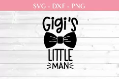 Gigis little man baby svg, dxf cutting files Product Image 3
