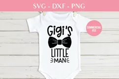 Gigis little man baby svg, dxf cutting files Product Image 1