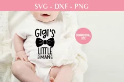 Gigis little man baby svg, dxf cutting files Product Image 2