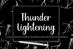 Thunder Lightening Stamp brushes for Procreate Product Image 1