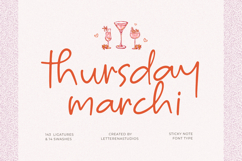 Thursday Marchi - Sticky Note Font Type Product Image 1