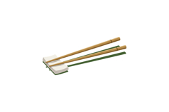 Pair of wooden chopsticks resting on ceramic holders with si Product Image 1