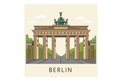 Brandenburg Gate historic monument with neoclassical columns Product Image 1