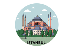 Hagia Sophia mosque architectural landmark in Istanbul detai Product Image 1