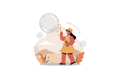 Young woman in summer dress and hat blowing large soap bubbl Product Image 1