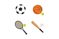 Collection of popular sports equipment including soccer ball Product Image 1