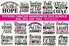 Thyroid Cancer Awareness SVG Bundle, Cancer Shirt &amp; Craft De Product Image 1