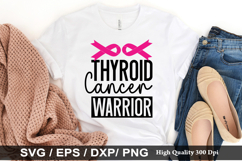 Thyroid cancer Warrior SVG - Thyroid Cancer Awareness Design Product Image 1