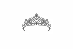 Tiara SVG PNG, Princess Birthday Crown Cricut Laser cut file Product Image 4