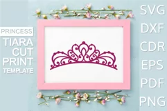SVG Tiara, PNG Crown, Princess Birthday t-shirt tiara Cricut Product Image 1