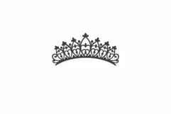 Princess Crown Tiara SVG Png, Girl Birthday t-shirt design. Product Image 4