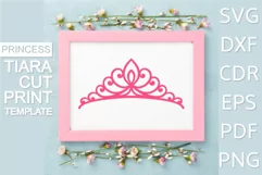Tiara SVG Png Cricut, Royal Crown for clothes, t-shirt. Product Image 1