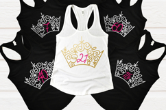 Ornate Magical Tiara Number SVG Set