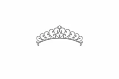 Princess Crown Tiara SVG PNG, Cricut Laser cut files. Product Image 3