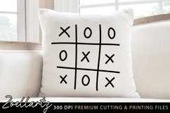 Tic Tac Toe Fun Game SVG Cut file Funny Illustration SVG Product Image 1