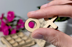 Tic Tac Toe - Laser Cut File, SVG Box with Game field Product Image 5