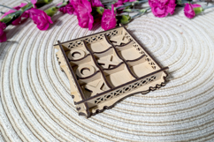 Tic Tac Toe - Laser Cut File, SVG Box with Game field Product Image 4