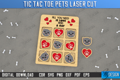 Tic Tac Toe|Classic Game|Noughts and Crosses|Board Game|Pets Product Image 1