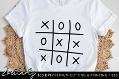 Tic Tac Toe Fun Game SVG Cut file Funny Illustration SVG Product Image 4