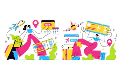 5 Ticket Online Illustration Product Image 2