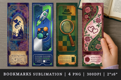 Ticket bookmarks printable sublimation bookmark design Product Image 1