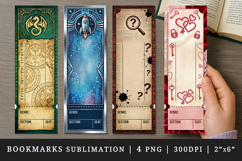 Ticket bookmarks printable sublimation bookmark design Product Image 1