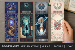 Ticket bookmarks printable sublimation bookmark design Product Image 1