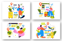 10 Online Ticket Travel Illustration Product Image 2