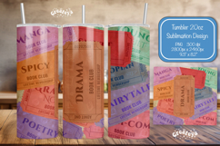 Book club Ticket tumbler wrap Reading Genre Sublimation png Product Image 1