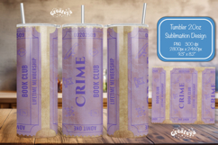 Book club Ticket tumbler wrap Reading Genre Sublimation png Product Image 1