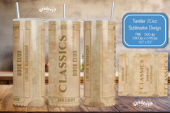 Book club Ticket tumbler wrap Reading Genre Sublimation png Product Image 1