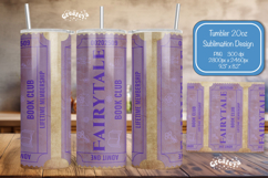 Book club Ticket tumbler wrap Reading Genre Sublimation png Product Image 1