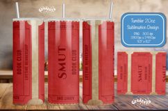 Book club Ticket tumbler wrap Reading Genre Sublimation png Product Image 1