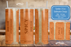 Book club Ticket tumbler wrap Reading Genre Sublimation png Product Image 1