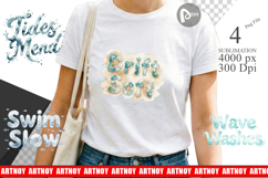 Tidal Blue Affirmations Sublimation Product Image 1