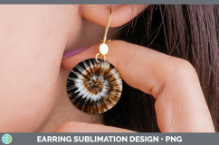 GorgeousTie Dye Round Earrings design.