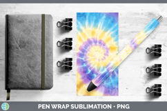 GorgeousTie Dye Pen Wrap design.