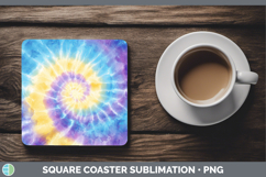 GorgeousTie Dye Square Coaster design.