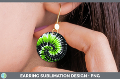 GorgeousTie Dye Round Earrings design.